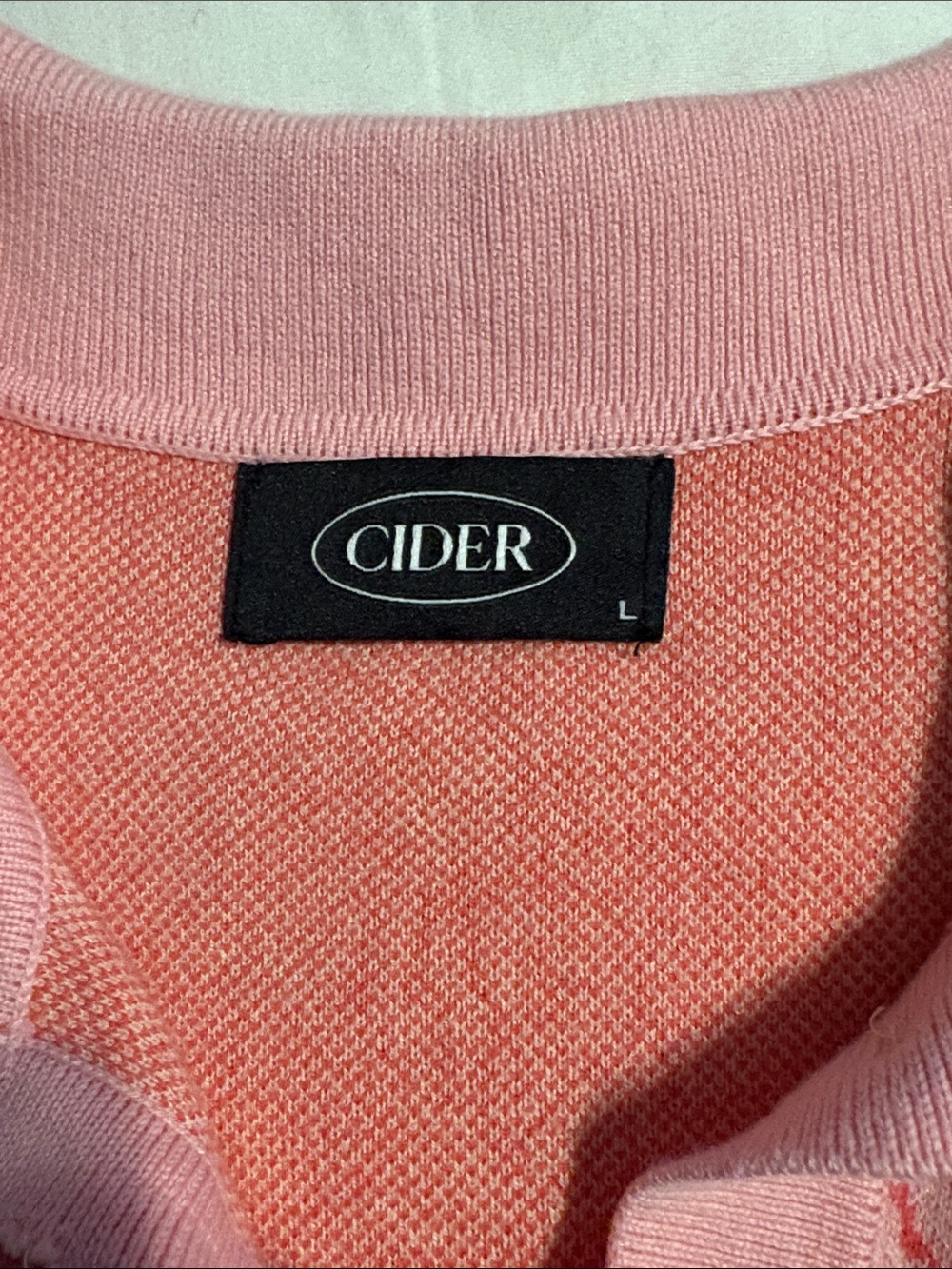Cider Pink Daisy Jacquard Polo Top - Picture 2 of 2